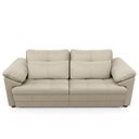 Ver imagem 3 de Sofá Retrátil 2 Lugares para Sala 175cm Dijon Couro Creme S07 - Mpozenato