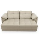 Ver imagem 4 de Sofá Retrátil 2 Lugares para Sala 175cm Dijon Couro Creme S07 - Mpozenato