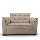 Ver imagem 1 de Sofá 2 Lugares para Sala Moderno Confortável Amélia Suede Bege