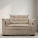 Ver imagem 3 de Sofá 2 Lugares para Sala Moderno Confortável Amélia Suede Bege