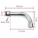 Ver imagem 2 de Bica P/misturador de Parede 3/4" - 6210tbq