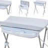 Banheira de Bebê Plástica Galzerano Classic 7045 com Trocador e Suporte Azul - 4