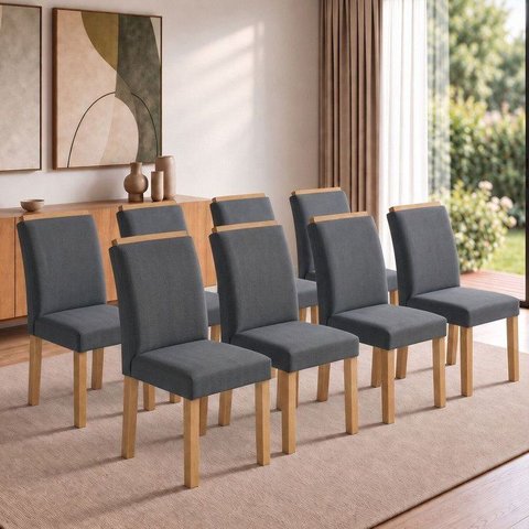 Conjunto 8 Cadeiras para Sala de Jantar Luisa