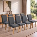 Ver imagem 1 de Conjunto 8 Cadeiras para Sala de Jantar Luisa