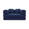 Sofá Cama Bloom Retrátil e Modular Bouclê Design Moderno na Caixa Azul Marinho - 2