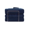 Sofá Cama Bloom Retrátil e Modular Bouclê Design Moderno na Caixa Azul Marinho - 3