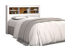 Ver imagem 4 de Cabeceira Lisboa com Prateleiras e Nicho Organizador P/ Cama Box Casal 140 Quarto Casal:branco/ripad
