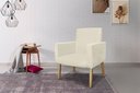 Ver imagem 1 de POLTRONA NINA DECORATIVA SALA E ESCRITORIO:bege