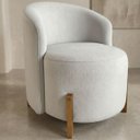 Ver imagem 1 de Poltrona Lounge Bouclé Estopar ? Moderna para Sala, Recepção e Quarto