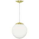 Ver imagem 1 de Lustre Pendente Orby Bola Globo Grande 23 cm Dourado