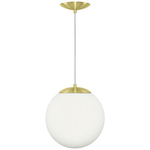 Lustre Pendente Orby Bola Globo Grande 23 cm Dourado