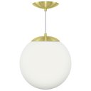Ver imagem 2 de Lustre Pendente Orby Bola Globo Grande 23 cm Dourado