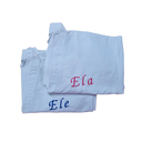 Ver imagem 1 de Kit 2 Roupao Casal Bordado Ele Ela Piquet Tam Unico - Magic Enxovais