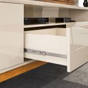 Ver imagem 3 de Rack Para Sala Ripado 2.2 TV Até 75 Pol Brunt EAX Móveis Off White/Cedro