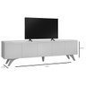 Rack Grecia 4 Portas e 1 Gaveta Mavaular Off White/Naturale - 2