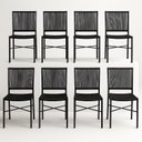 Ver imagem 1 de Kit 8 Cadeira Oscar – Corda Náutica Preta