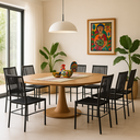 Ver imagem 4 de Kit 8 Cadeira Oscar – Corda Náutica Preta