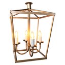 Ver imagem 4 de Lustre Dourado Artesanal Em Ferro Para Decoração Interna Libertas Rosas Artesanato Lampião Verniz