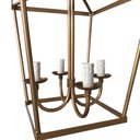 Ver imagem 3 de Lustre Dourado Artesanal Em Ferro Para Decoração Interna Libertas Rosas Artesanato Lampião Verniz