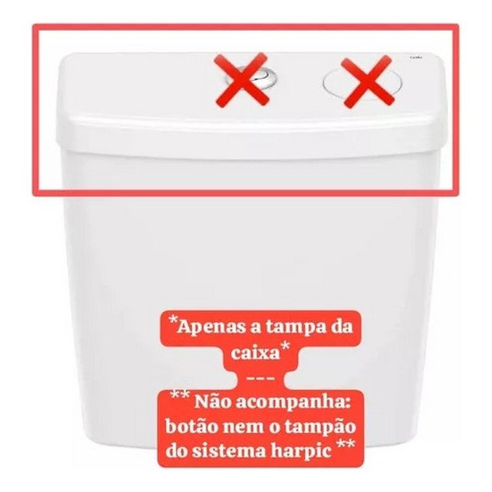 Tampa para Caixa Acoplada Smart Clean Branco - 2