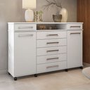 Ver imagem 1 de Cômoda London 7 Gavetas Branco - Demóbile