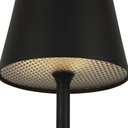 Ver imagem 4 de Luminária Abajur Mesa Led Louvre Touch Recarregável Preto