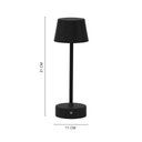 Ver imagem 2 de Luminária Abajur Mesa Led Louvre Touch Recarregável Preto