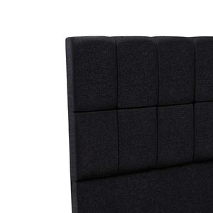 Cabeceira Solteiro Piave Linho Preto 090x125x12 Ortobom