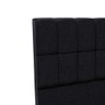 Cabeceira Solteiro Piave Linho Preto 090x125x12 Ortobom - 1
