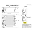Ver imagem 2 de Banheira Hidromassagem Jacuzzi Cetra 1,40m x 1,20m x 45cm - 06 Jatos P2
