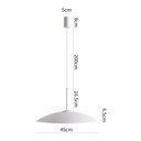 Ver imagem 5 de Lustre Pendente Nordecor Kale Ger 2861 45cm Branco Led Bivolt