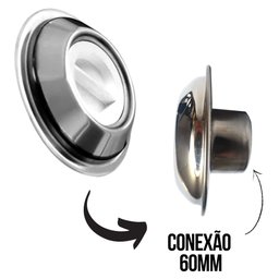 Dispositivo de Aspiração em Inox para Piscina de Alvenaria Conexão 60mm Metalmix Aspiração Piscina A - 3