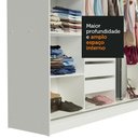 Ver mais imagens de Guarda-roupa Casal Madesa Austin 4 Portas de Correr de Espelho 3 Gavetas