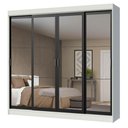 Ver imagem 3 de Guarda-roupa Casal Madesa Austin 4 Portas de Correr de Espelho 3 Gavetas