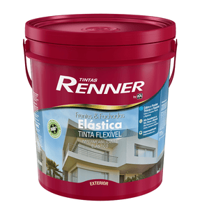 Tinta Frentes e Fachadas 18L Elástica Branco Semibrilho Renner Unico