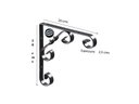 Ver imagem 2 de Mfo2020 Mao Francesa Colonial 20Cm. Suporte Com Design Colonial Em L De Aço Carbono Com