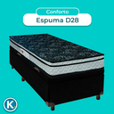 Ver imagem 4 de Cama Box Bau + Colchão Solteiro D28 Conforto Paropas