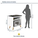 Ver imagem 3 de Balcão para Cooktop 4 e 5 Bocas 2 Nichos com Prateleira Ajustável Parma