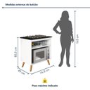 Ver imagem 3 de Balcão para Cooktop 4 e 5 Bocas 2 Nichos com Prateleira Ajustável Parma