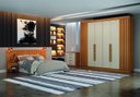 Ver imagem 1 de Guarda Roupa Casal 6 Portas 6 Gavetas - São Carlos-cinamomo/off White - Leifer Móveis