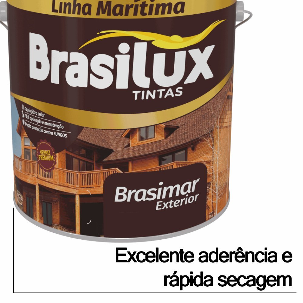 Verniz Marítimo Imbuia Brasilux 3,6 l - 3