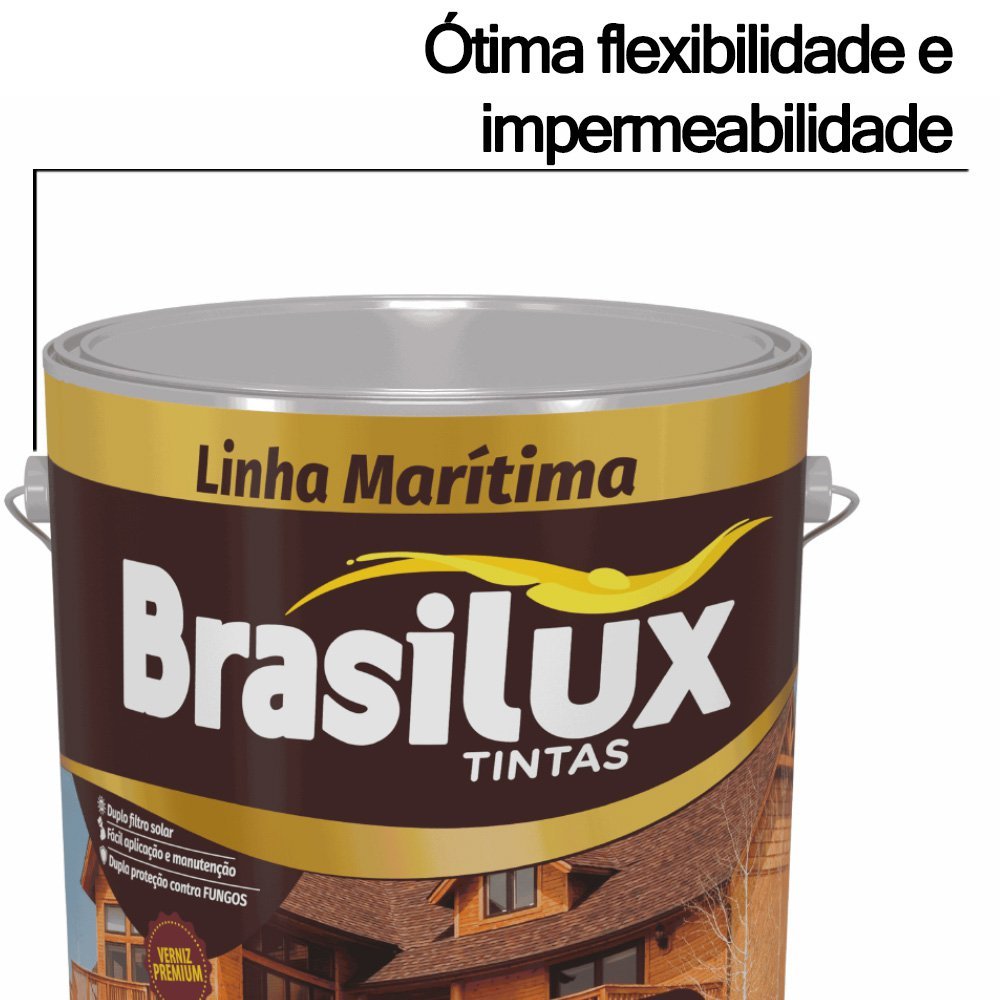 Verniz Marítimo Imbuia Brasilux 3,6 l - 4