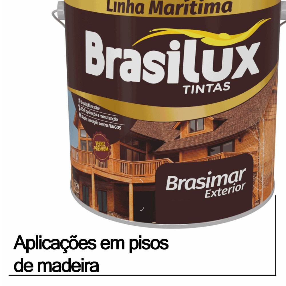 Verniz Marítimo Imbuia Brasilux 3,6 l - 5