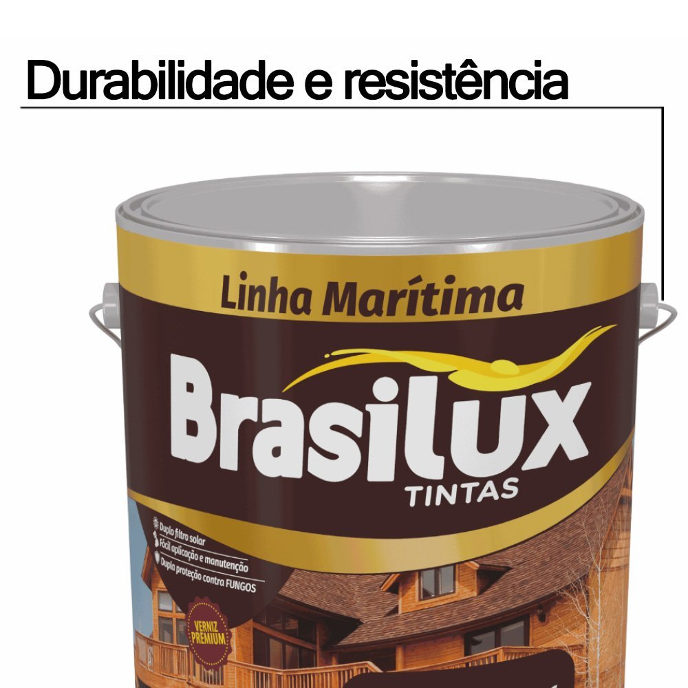 Verniz Marítimo Imbuia Brasilux 3,6 l - 2