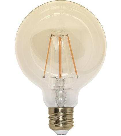 Lampada Filamento Led G95 Bulbo 4w Vintage Retro Industrial Design Filamento E27 2200k