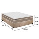 Ver imagem 5 de Cama Box Casal Suede + Colchão Lis Molas Ensacadas Superpocket Plumatex 138cm – Suporta até 120 Kg P