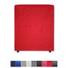 Puff Banqueta Quadrado Cubo Decorativo Courino e Suede Vermelho Suede - 1