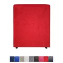 Ver imagem 1 de Puff Banqueta Quadrado Cubo Decorativo Courino e Suede Vermelho Suede