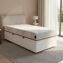 Ver imagem 1 de Cama Box Baú com Colchão Ortopédico de Espuma D33 a Vácuo Sonno Full - Lucas Home - Solteiro