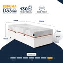 Ver imagem 3 de Cama Box Baú com Colchão Ortopédico de Espuma D33 a Vácuo Sonno Full - Lucas Home - Solteiro